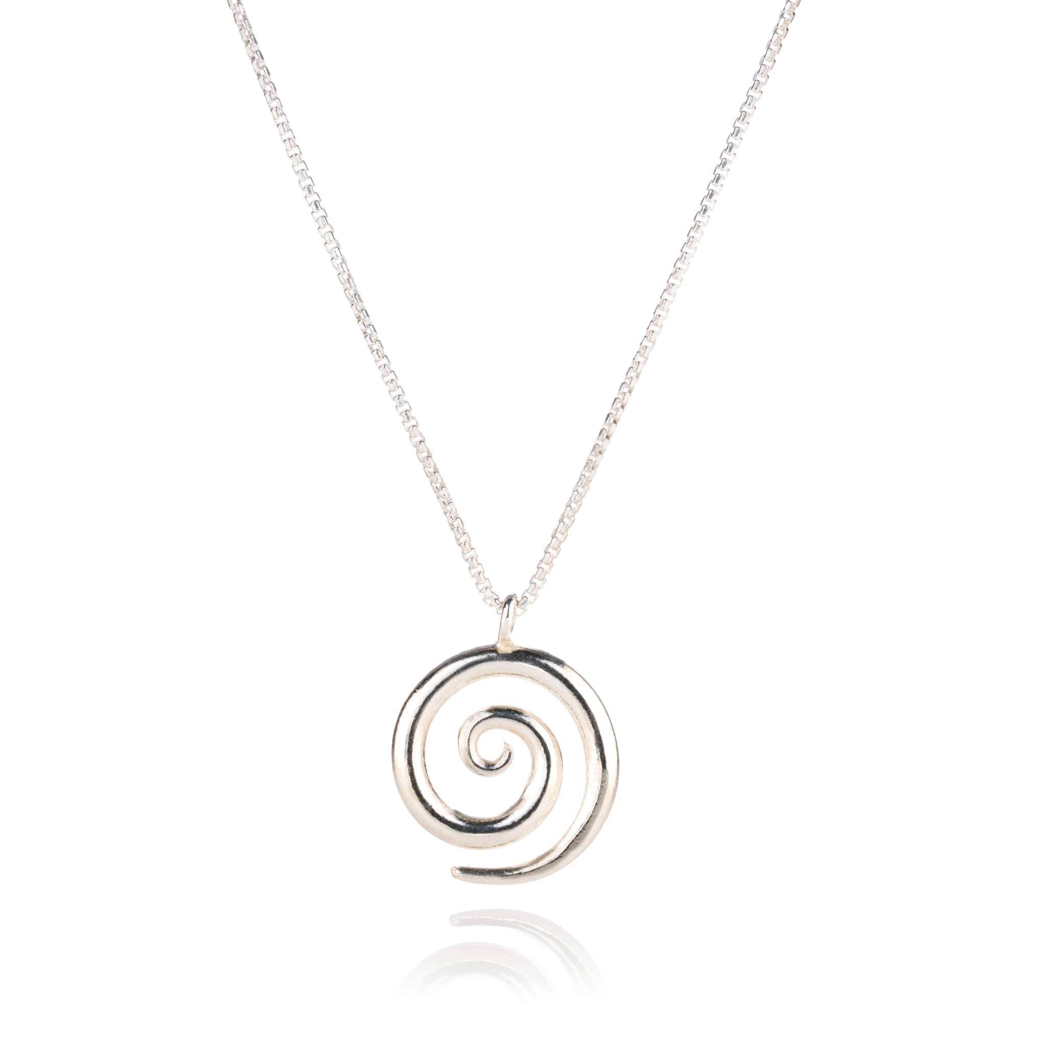 Spiral of Light Pendant Necklace