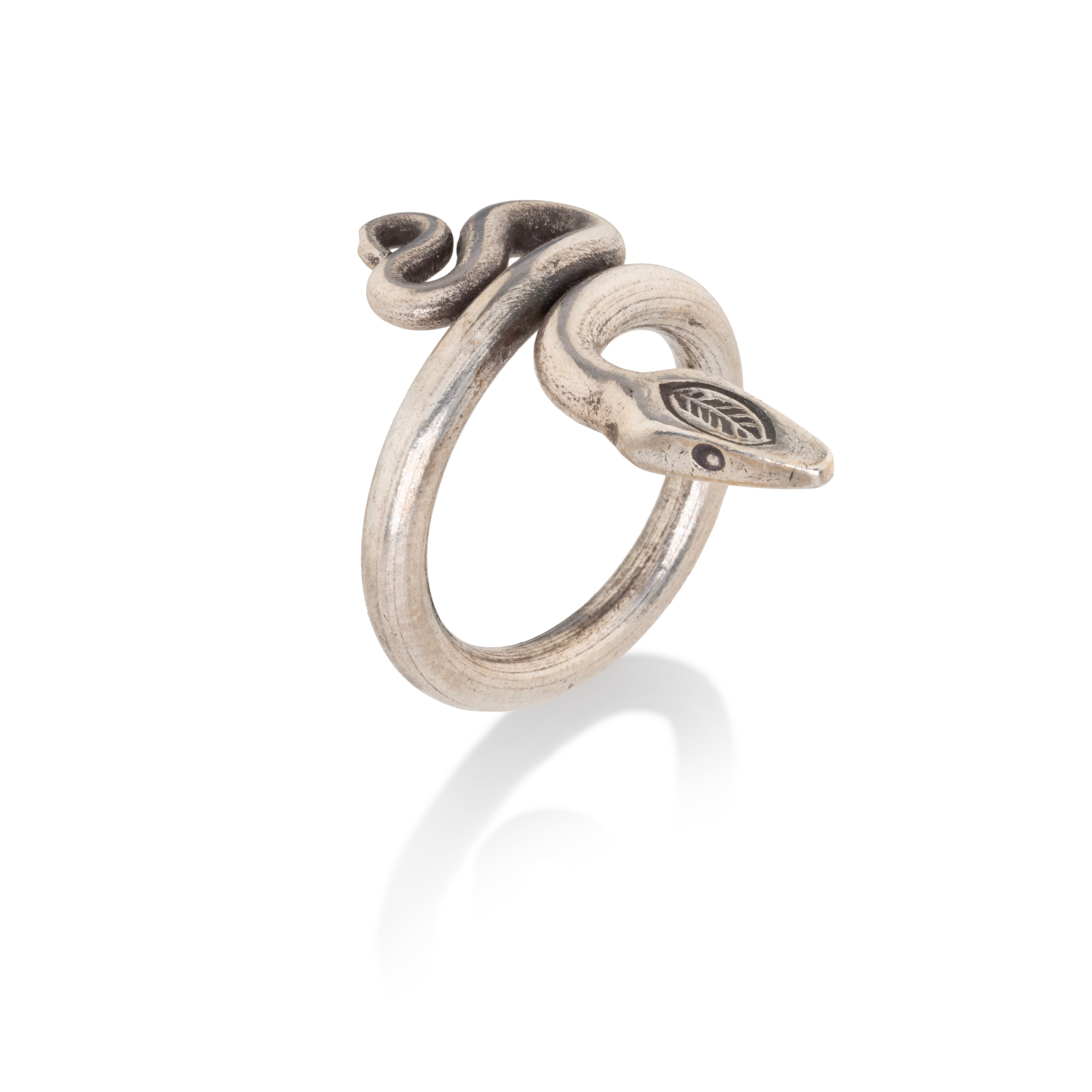 Twin Flame Snake Ring