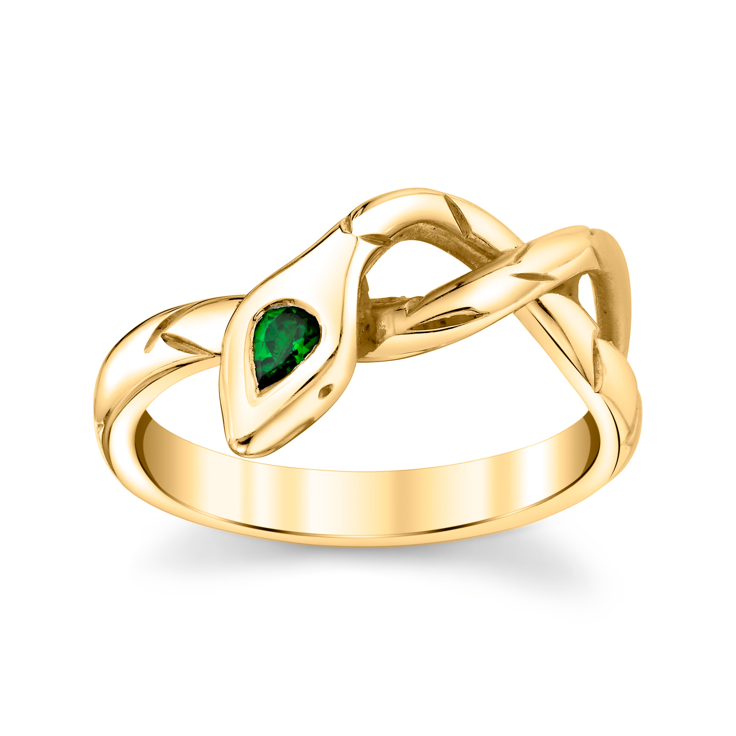 Serpent Ring with Tsavorite