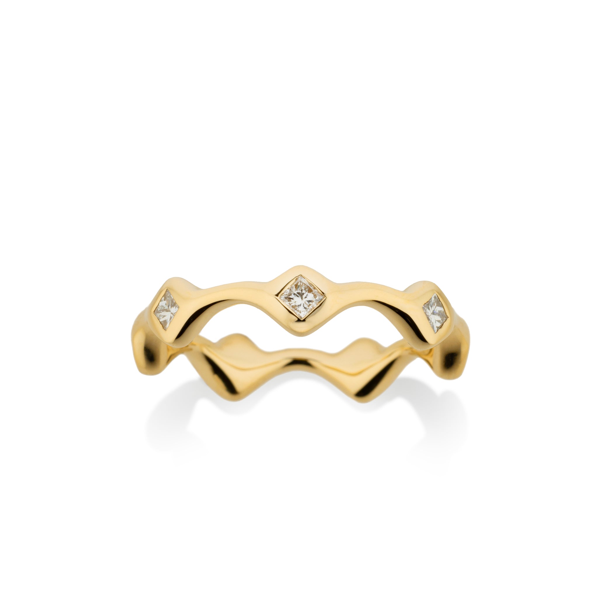 Serpent Companion Ring with Diamonds