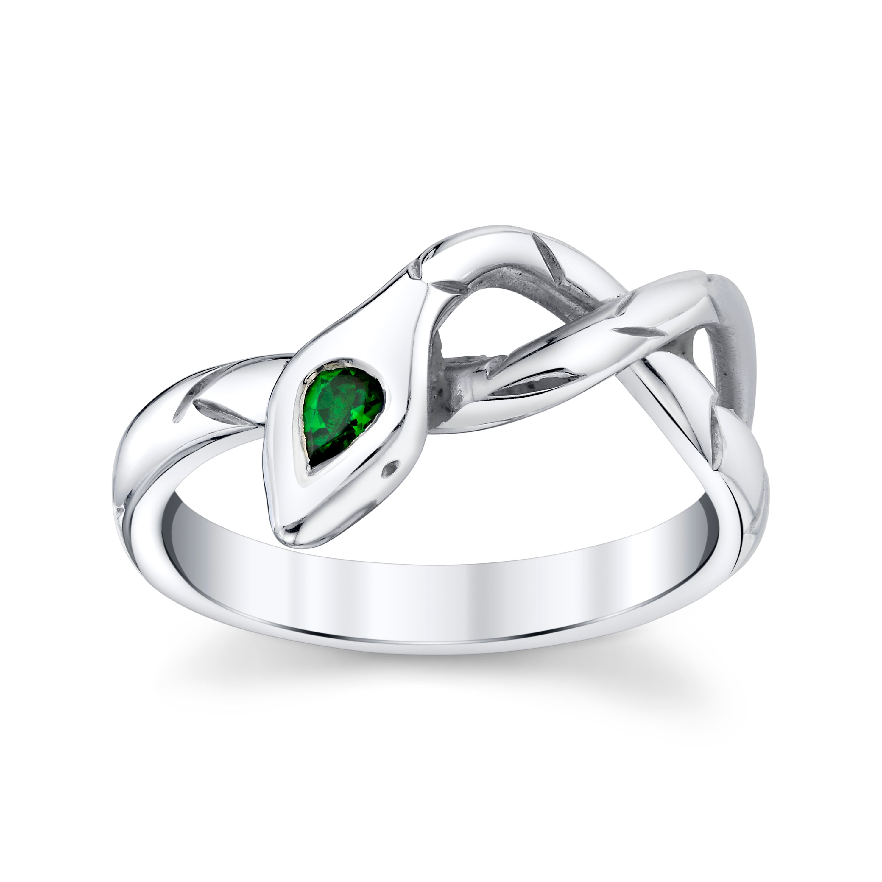 Serpent Ring with Tsavorite